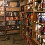 Inside vaulted book room